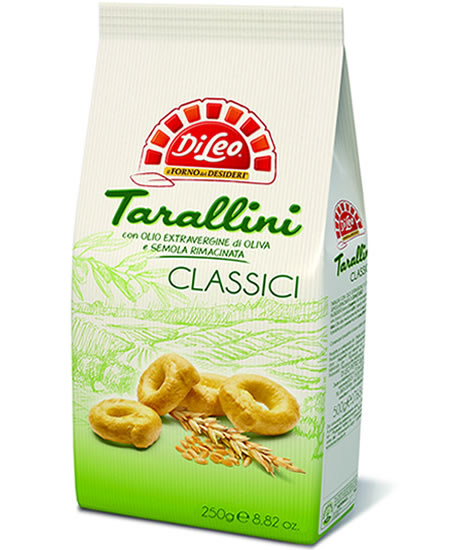 Tarallini classici con olio extra vergine di oliva (5%) - 250 gr.